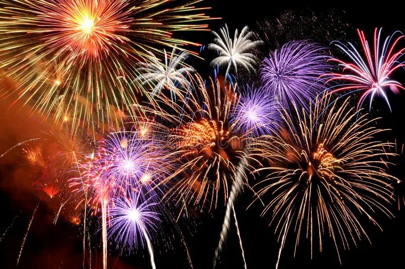 Spectacular festival fireworks display