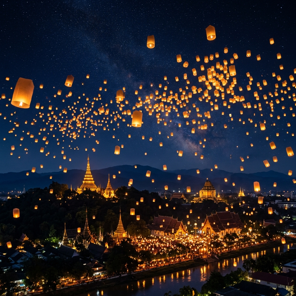 Sky Lantern Release