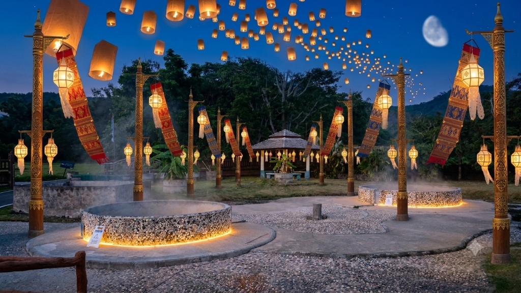 Lighting clay oil lamps for blessings