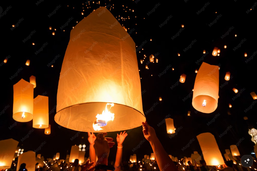 Mass Lantern Release